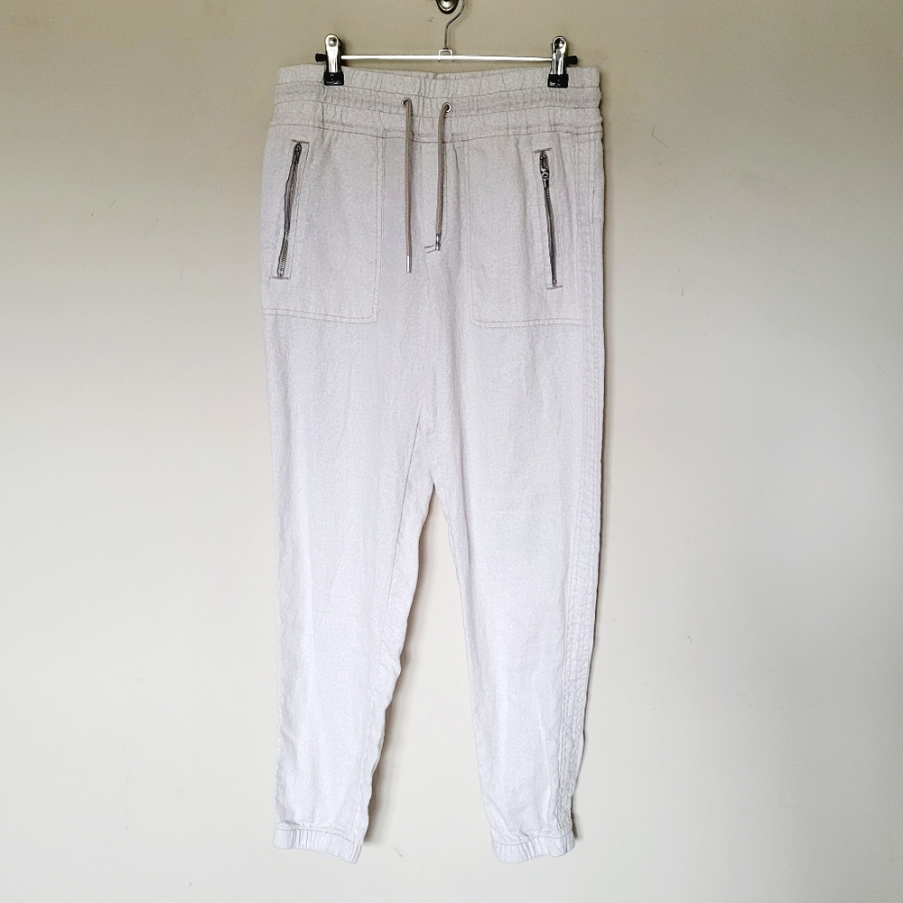 Athleta Cheetah Cabo Linen Jogger Travel Lifestyle Pant - Picture 5 of 10